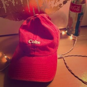 Red coke hat